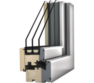 Dřevohlin&iacute;kov&eacute; okno Internorm HF 410 - design home soft