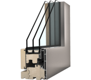 Dřevohlin&iacute;kov&eacute; okno Internorm HF 520 - design sudio