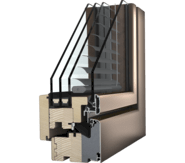 Dřevohlin&iacute;kov&eacute; okno Internorm HV 450 - design ambiente