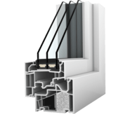 Plastov&eacute; okno Internorm KF 410 - design home pure