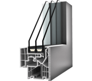 Plasthlin&iacute;kov&eacute; okno Internorm KF 320 - design studio