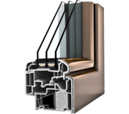 Plasthlin&iacute;kov&eacute; okno Internorm KF 410 - design ambiente