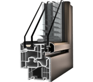 Plasthlin&iacute;kov&eacute; okno Internorm KV 350 - design ambiente